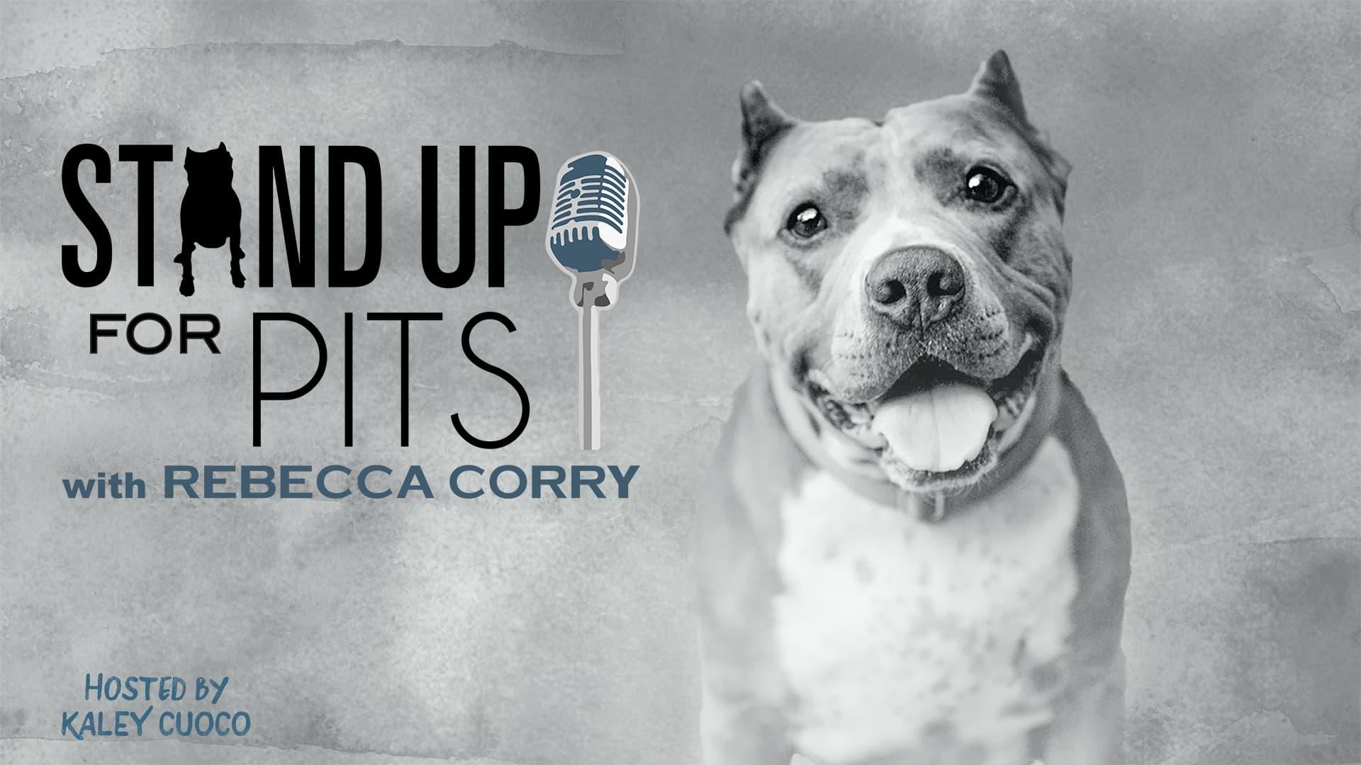 Stand Up for Pits with Rebecca Corry backdrop